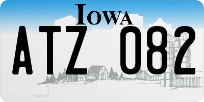 IA license plate ATZ082