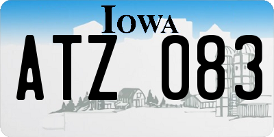 IA license plate ATZ083
