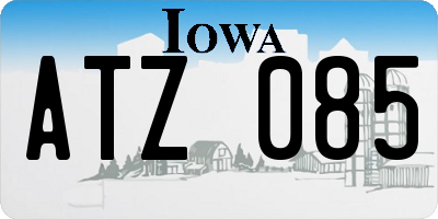 IA license plate ATZ085