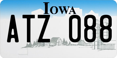 IA license plate ATZ088