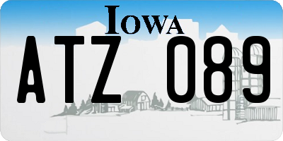 IA license plate ATZ089