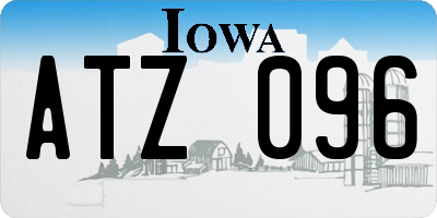IA license plate ATZ096