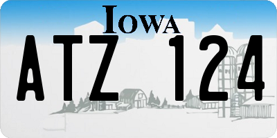 IA license plate ATZ124