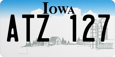 IA license plate ATZ127
