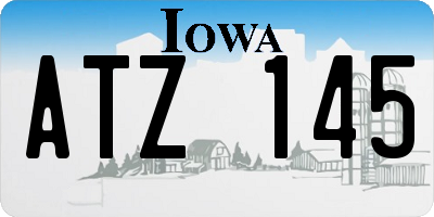 IA license plate ATZ145
