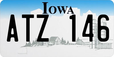 IA license plate ATZ146