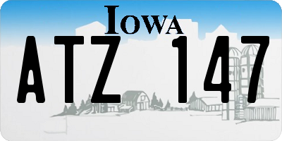 IA license plate ATZ147
