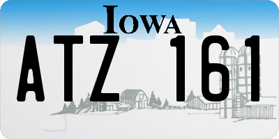 IA license plate ATZ161