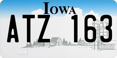 IA license plate ATZ163