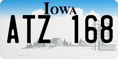 IA license plate ATZ168
