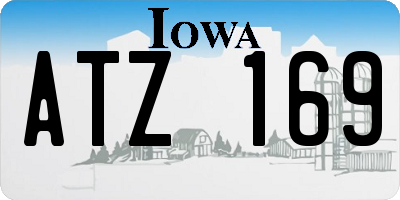 IA license plate ATZ169