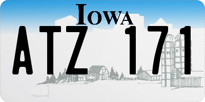IA license plate ATZ171