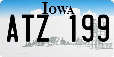 IA license plate ATZ199
