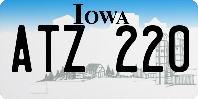 IA license plate ATZ220