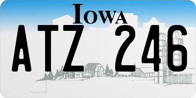 IA license plate ATZ246