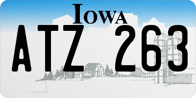 IA license plate ATZ263