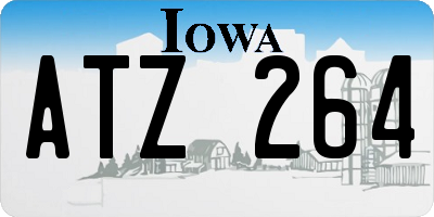 IA license plate ATZ264