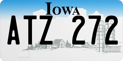 IA license plate ATZ272