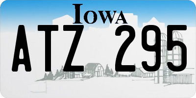 IA license plate ATZ295