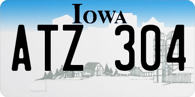 IA license plate ATZ304