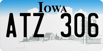 IA license plate ATZ306