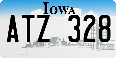 IA license plate ATZ328
