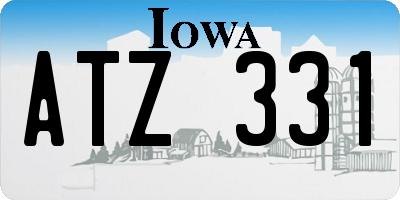IA license plate ATZ331