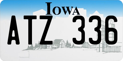 IA license plate ATZ336