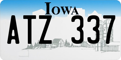 IA license plate ATZ337