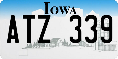 IA license plate ATZ339