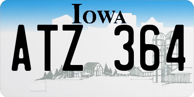 IA license plate ATZ364