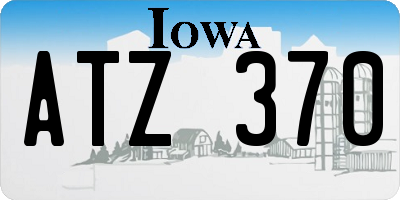 IA license plate ATZ370