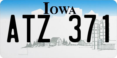IA license plate ATZ371