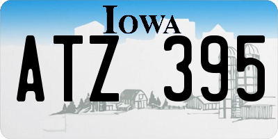 IA license plate ATZ395