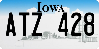 IA license plate ATZ428