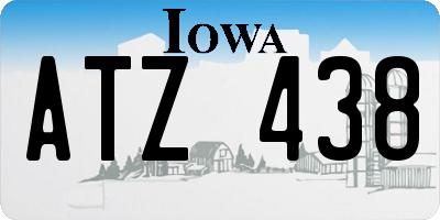 IA license plate ATZ438