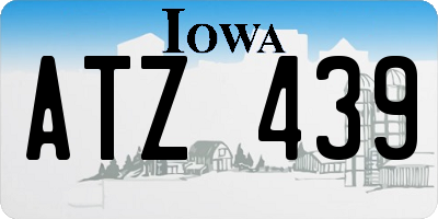 IA license plate ATZ439