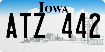 IA license plate ATZ442