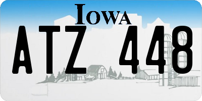 IA license plate ATZ448