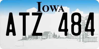 IA license plate ATZ484