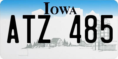 IA license plate ATZ485