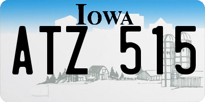 IA license plate ATZ515