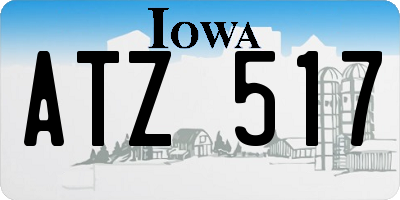 IA license plate ATZ517