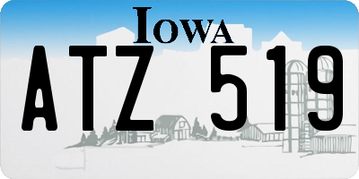 IA license plate ATZ519