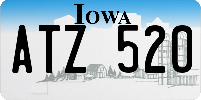 IA license plate ATZ520