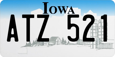 IA license plate ATZ521