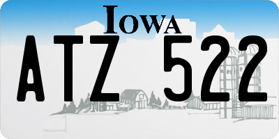 IA license plate ATZ522