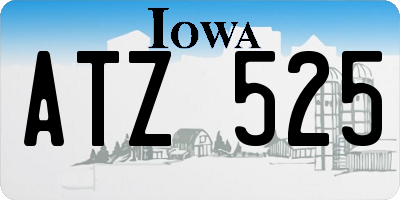IA license plate ATZ525