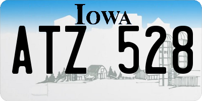 IA license plate ATZ528