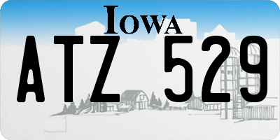 IA license plate ATZ529